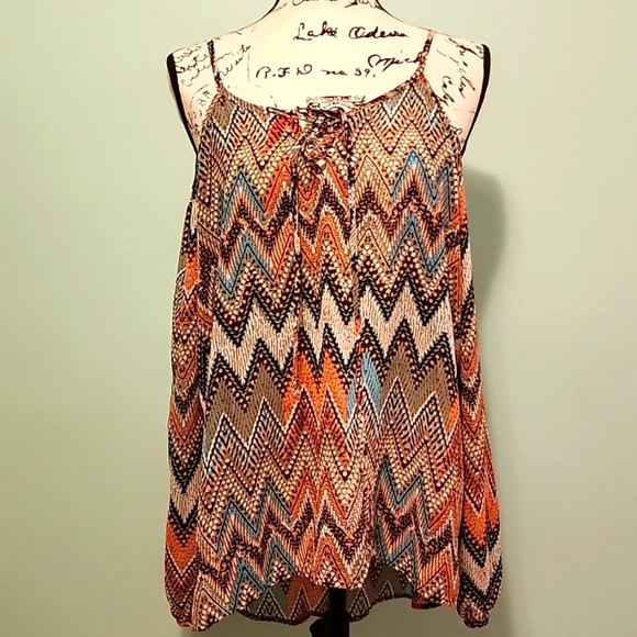Cold shoulder chevron blouse XL - Picture 1 of 4